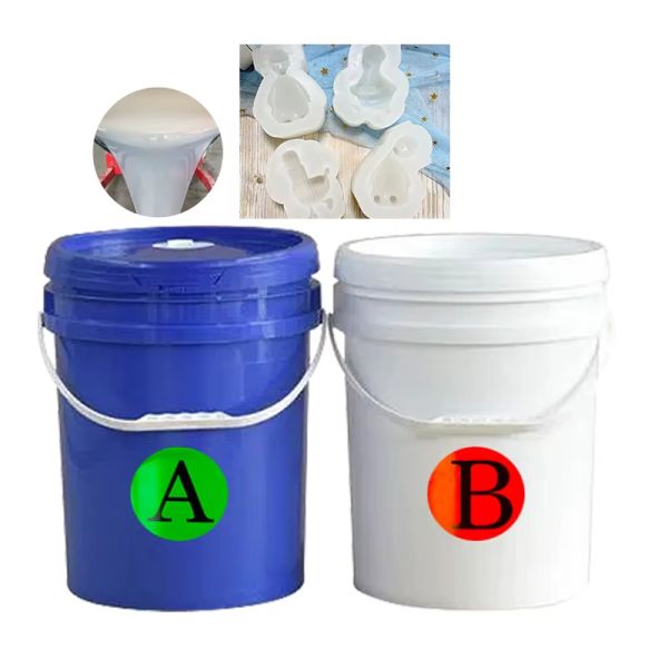 1:1 Mix Ratio High Tear Strength Platinum Cure Silicone Rubber for Mold Making 15 N/mm 10-30 Shore A