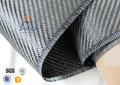tela da fibra do carbono da sarja de 3K 200g e do Weave liso para a decoração de superfície