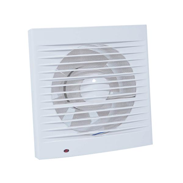Ventilação silenciosa do banheiro com luz LED e ventilador de plástico centrífugo montado na parede
