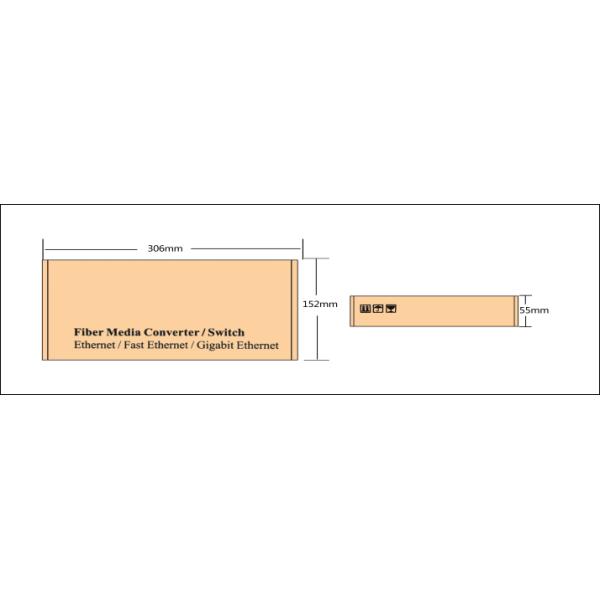 Lightweight Fiber Optic Managed Switch 2 Optical Ports 8 RJ45 Ports