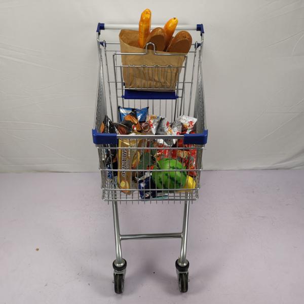 корзина супермаркета вагонетки покупок металла покрытия порошка цинка 125L