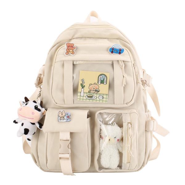 Customized Color Korean Backpack Chinese Cute Fancy Kawai School Bags For High School Teenage Girl