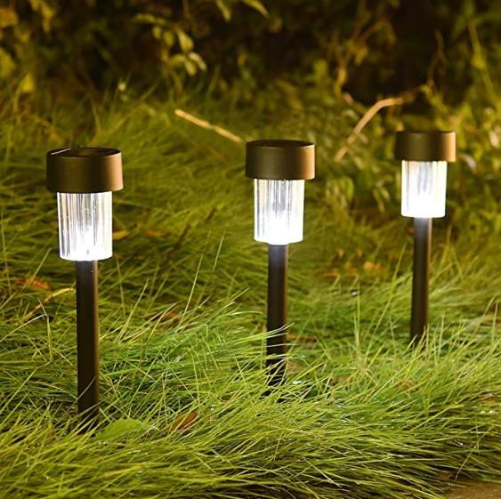 12 Pcs 11 Pack IP44 13.4inch Solar Garden Pathway Lights