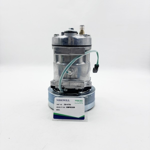 258-8756 AC Compressor 12V / 24V OEM and New Air Conditioning Pump for Excavator