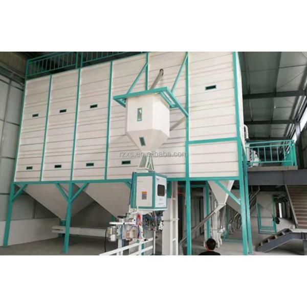 500 Ton Small Size Galvanized Hopper Bottom Grain Wheat Flour Storage Silo