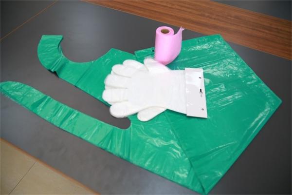 25.5x30cm Disposable PE Gloves CE ISO Certificated Smooth or Embossed Surface