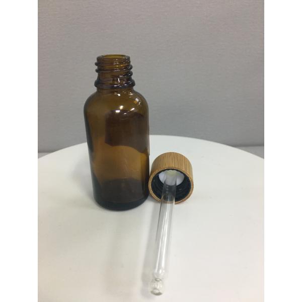 Бутылка капельницы завинчивой пробки 30ml бамбуковая косметическая упаковывая Бостон стеклянная