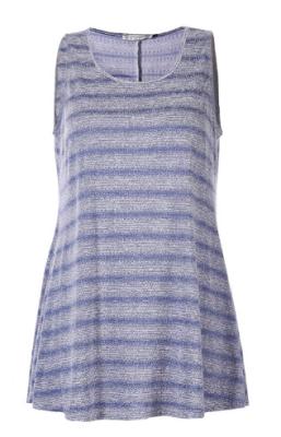 Stretchy Striped Pleat Women Short Dress Spring / Autumn Style Loose Type