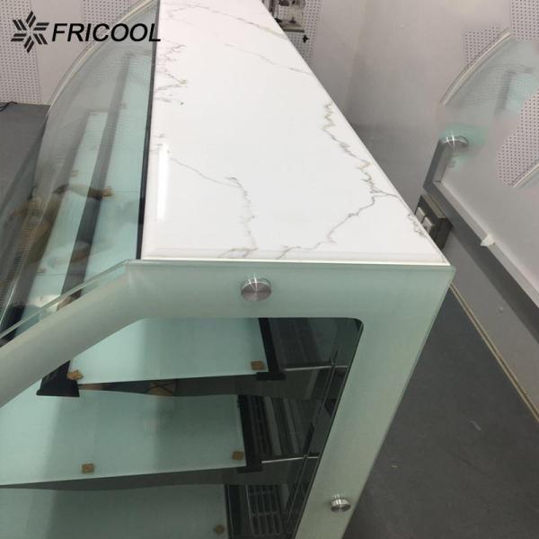 Cake display case pastry showcase glass door fridge for bakery shop with CE/ETL