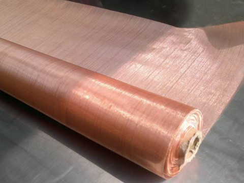 99.99% Knitting Woven Copper Mesh Flexible And Fine Red Wire