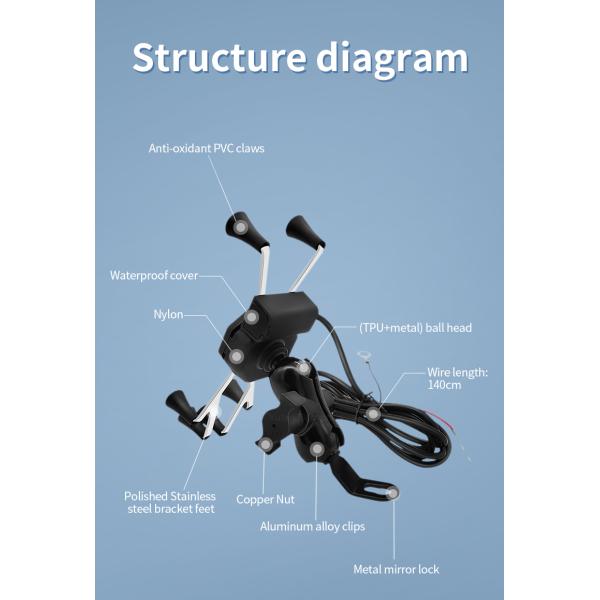 RoHS X Claw Motorcycle Phone Mount