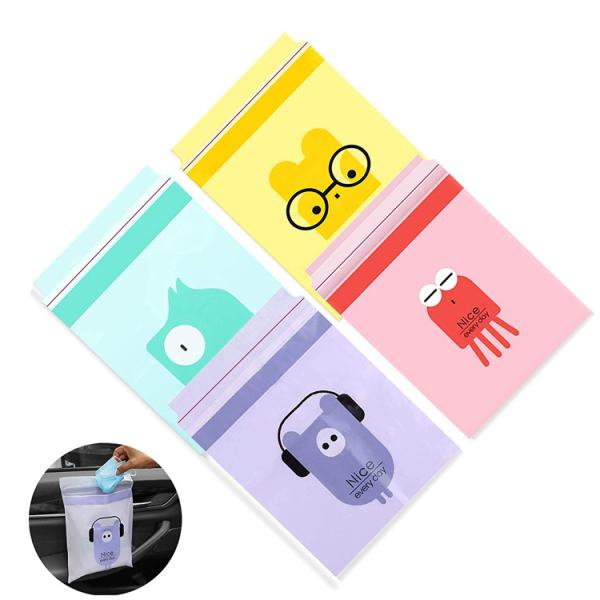 29.5×24cm Biodegradable Packaging Bag Disposable Portable Car Garbage Use