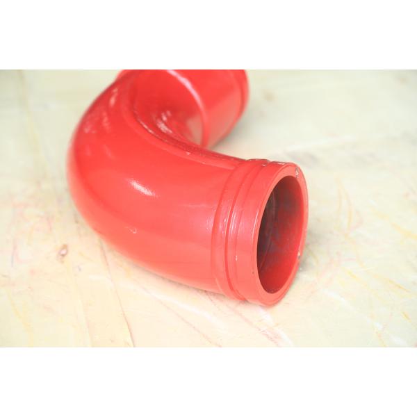 Red Orange White Color elbow Pipe 125*R275-90+80 for concrete pump truck