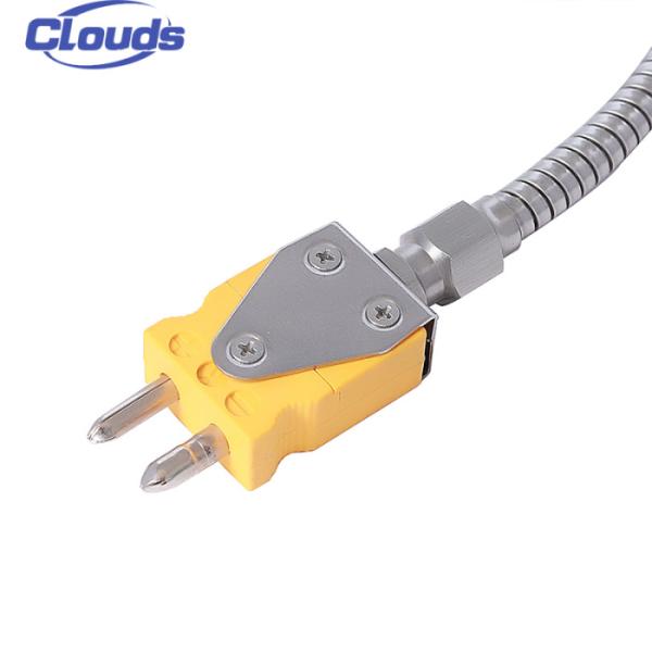Flexible Stem High-Temperature Melt Pressure Transducer with Thermocouple for Measurements