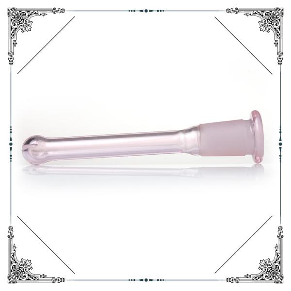 Pink Borosilicate Glass Downstem Mixed Color Downstem Without Logo