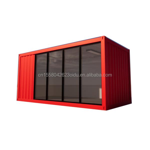 Hotel 20 Ft Foldable Container House Studio 2 Floor Prefab Folding Container Office made of Galvanized Steel Bending 180g