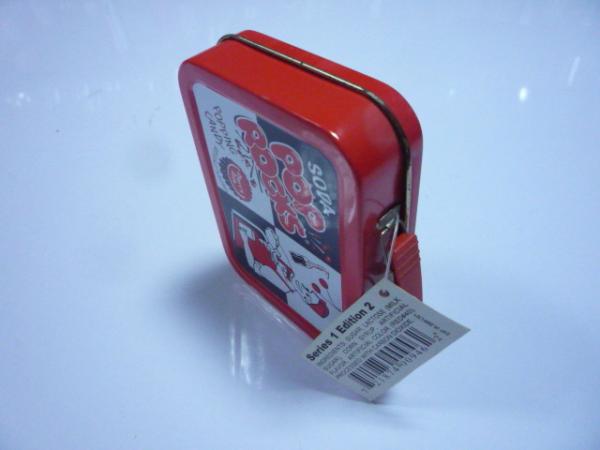 Colorful Cartoon Metal Tin Lunch Box , 112 x 82 x 25mm Tin Storage Container
