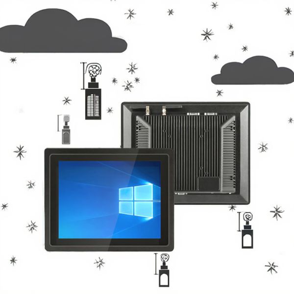 21.5'' Industrial Monitor with Front Capacitive Touch Screen FHD Flat IP65 Bezel 3mm Embedded Industrial LCD Monitor Stock