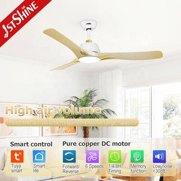 1stshine Reversível Motor LED ventilador de teto com ABS Metal material corpo da lâmpada e 3 lâminas