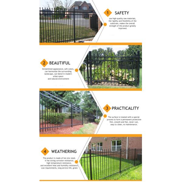Crimped Press Top Security Residential Fencing Panels H1.8M*W2.4 Rails 50mm