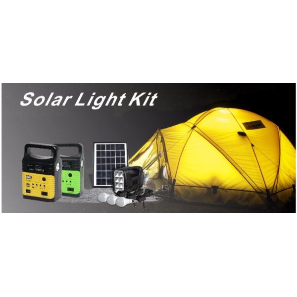 Portable 10W 6V Solar Powered Outdoor Lighting Systems Rechargeable 2.8Kg For Camping