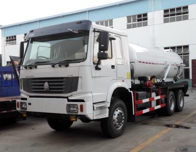 Elimine completamente o caminhão da limpeza da água de esgoto da estrada, caminhão de petroleiro da água de esgoto de 6x6 HOWO