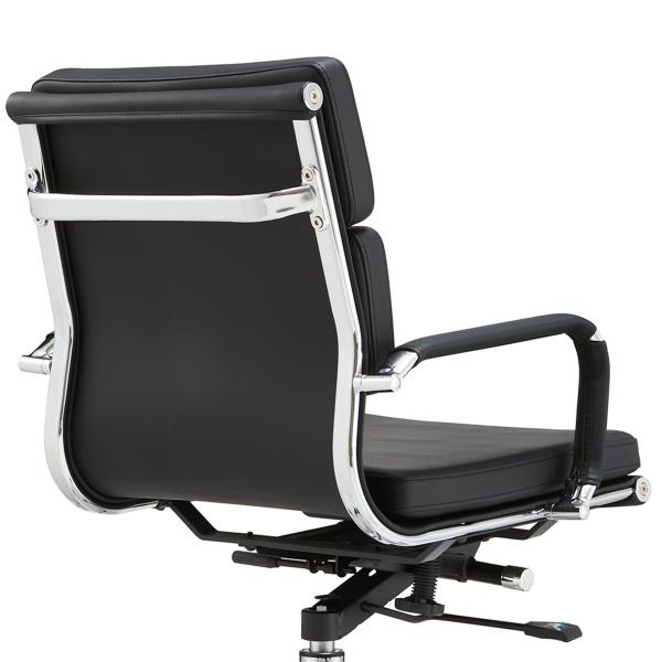 Pu Leather Boss Mid-back Metal Frame Ergonomic Office Furniture Adjustable Swivel Executive Office Chair