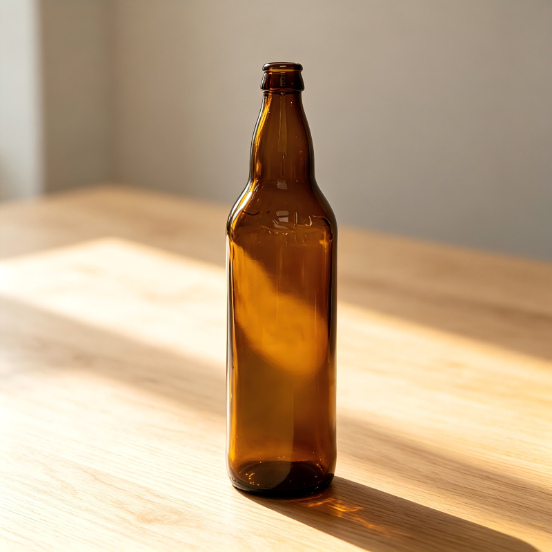 22oz Glass Beer Bottles Crown Cap Craft Brew Container Packaging 500g CY-602