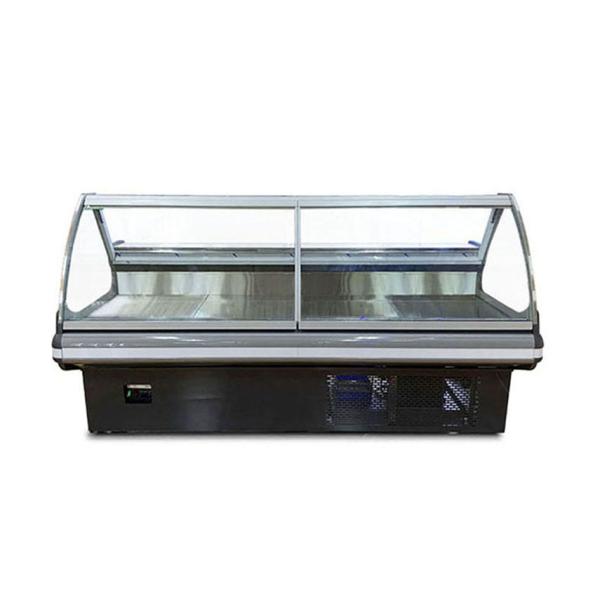 Chiller comercial de exibição de frutos do mar para carniceria com 1,5 2 3m