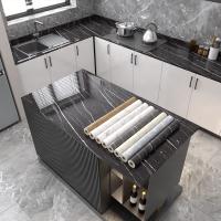 Kitchen Marble Wall Stickers Luxury Wallpaper for Home Decoration and Table Furniture