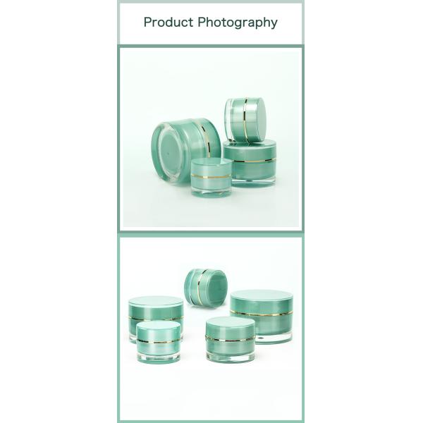 Frasco dobro plástico 10g 20g 30g do creme da parede de Acriylic PP