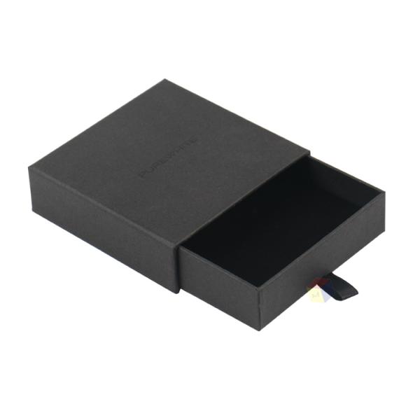 Coffret cadeau pour collier et bracelet personnalisé avec tiroir coulissant