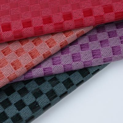 PVC tecido de couro sintético sacos de xadrez de couro falso personalizado