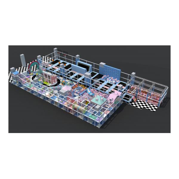 Plastic Slide Indoor Playground for Children Customized Soft Play Area in Kindergarten