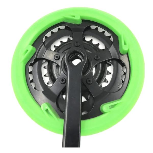 Зелёный горный велосипед Коленчатый коленчатый механизм 3 скоростной коленчатый механизм 24 34 42 T 165MM