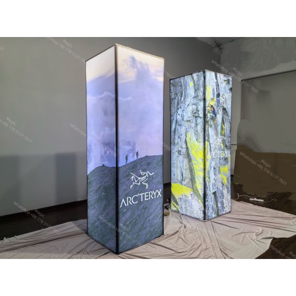 Aluminum Trade Show Display Tower Tension Fabric Booth Tower