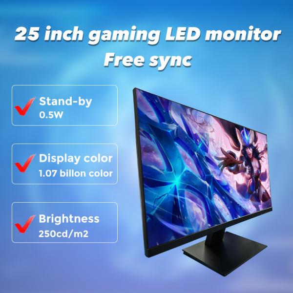 25 дюймовый 1080p 240hz 1MS LED игровой настольный монитор Free Sync DP HDMI Input