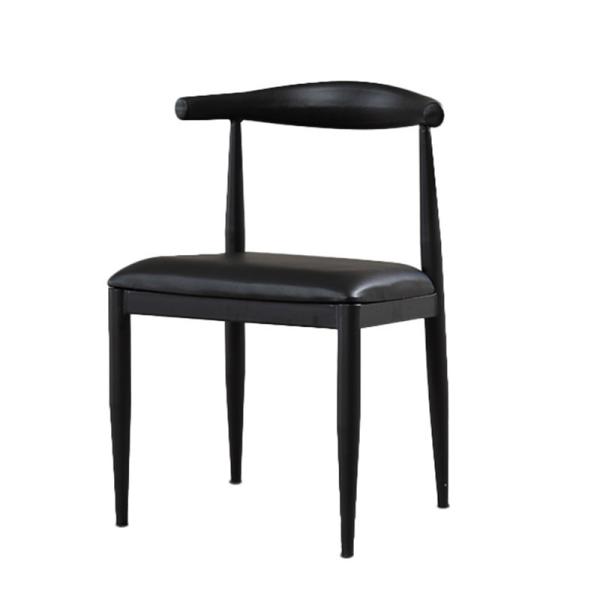 Modern PU Dining Chairs , Leather Metal Hans Wegner Dining Chair