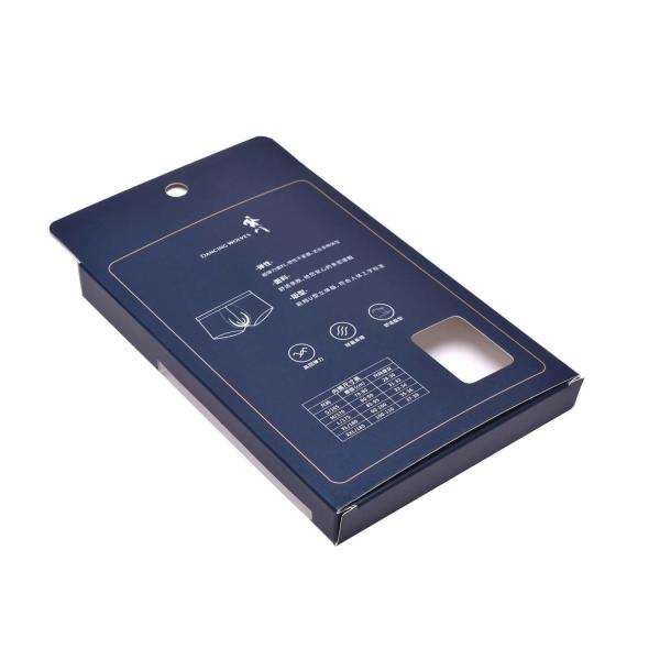 Aqueous Coating 182gsm PVC Window Paper Box Packaging For Clothing Business
