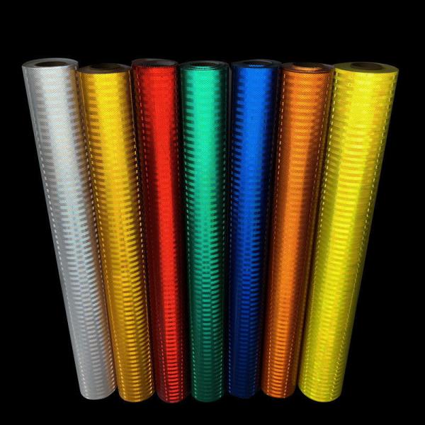 Outdoor High Visible Reflect LU Sheeting PET Self Adhesive Reflective For Traffic Safety Facilities
