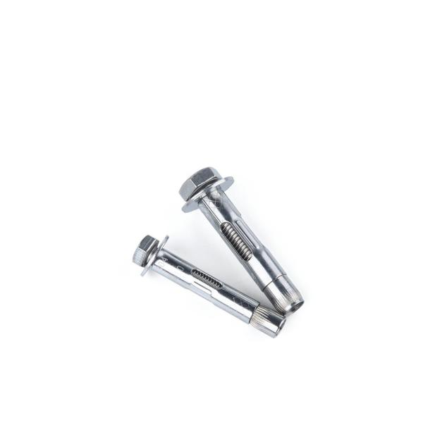 DIN M10 Hex Bolt Sleeve Anchor Natural Color For Steel Structure Elevator Lines