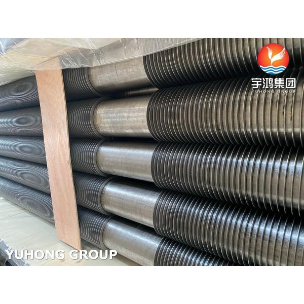 Finned Pipe ASTM A312 TP347H SS Strip Solid Fin Tube For Economizer