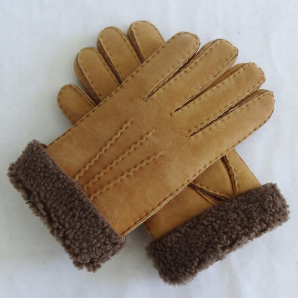 Sheepskin Merino Lamb Fur Lined Leather Shearling Gloves