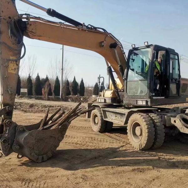Excavadora grande modelo 215Y usada Excavadora hidráulica de máquinas pesadas de construção