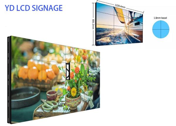 Signage fixado na parede comercial de Digitas, parede dos meios do LCD com brilho alto