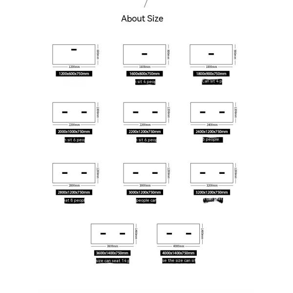 Настраиваемый белый конференц-стол Простой длинный стол для многосторонних переговоров в офисе