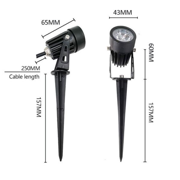 Exterior Commercial Electric Led Spike Lights For Garden Outdoor Waterproof