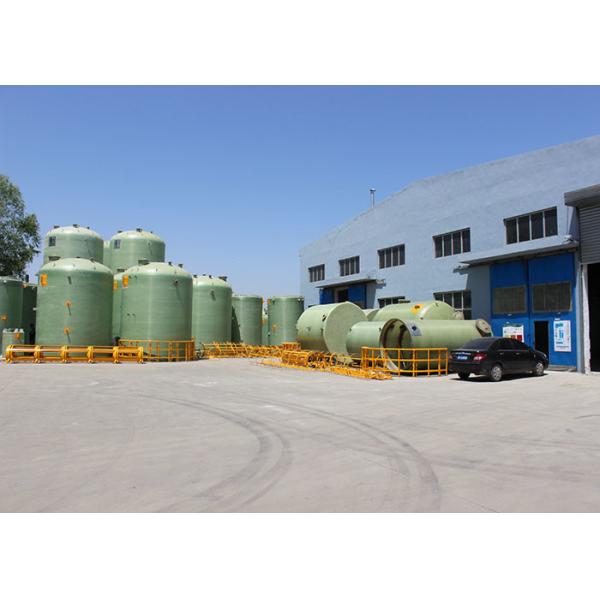 Winding FRP Water Storage Tank Horizontal For Chemical Salt Acid