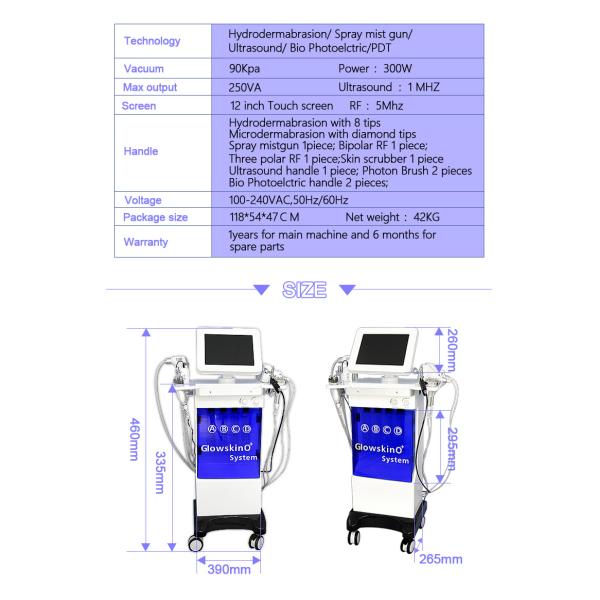 OEM 11 In 1 Hydra Dermabrasion Machine Hydrofacial Equipment For Beauty Salon