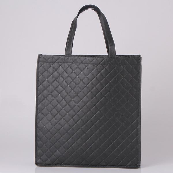 Wholesale Custom Logo Printed Stripe Eco-Friendly Non-Woven Laser Highlight Shopping Grocery Tote Bag